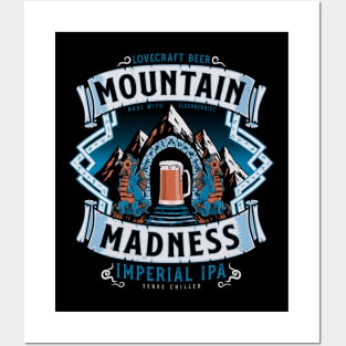 Mountain Madness - Vintage Distressed Horror - Lovecraft Beer Posters and Art